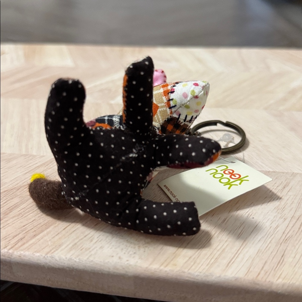 Handmade Horse Patchwork Plush Keychain - Picture 4 of 4